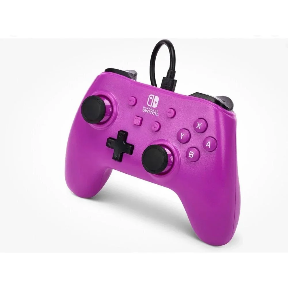Nintendo Switch - Grape Purple PowerA Wired Controller For Nintendo Switch, New